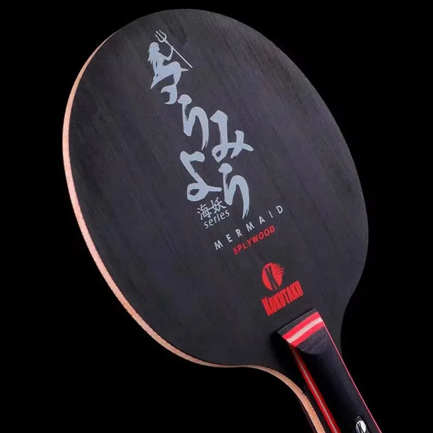 KOKUTAKU MERMAID Table Tennis Blade Racket PURE BLACK CARBON WOOD Allround Offensive Ping Pong Bat Paddle