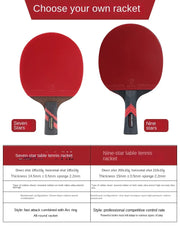 Table Tennis Racket Professional Single Racket 7-star 9-star Carbon Competition High Bounce Table Tennis Racket Ping Pong Paddle