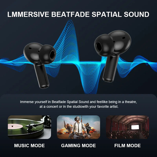 Beatfade S20 PRO Touch Screen ANC Wireless Earphones TWS Noise Cancelling Earbud Bluetoth 5.3 Support APP Long Battery life HiFi