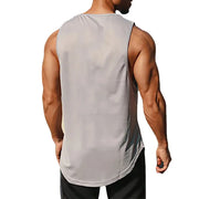 Men’s Quick Dry Gym Clothes Indoor Exercise and Fitness Printed Vest 6 Colors To Choose