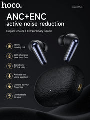 HOCO EQ23 Plus TWS Earphone Bluetooth 5.4 Noise Canceling  Headset Mic ENC HD Call Earbuds For iPhone 16 Pro Max Xiaomi Huawei