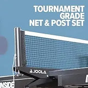 Inside - Professional MDF Indoor Table Tennis Table with Quick Clamp Ping Pong Net and Post Set - 10 Minute Easy Assembly