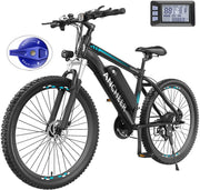 Electric Bike for Adults with 500W Motor[Peak 750W], 48V 499Wh Ebike, Up to 45 Miles, 3H Fast Charge, 26'' Gladiator Electric Mo