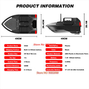 Smart 40 Points GPS Fishing Bait Boat GPS Auto Return RC Nesting Boat 2KG Loading 500M Distance Fixed Speed Cruise Bait Boat Toy