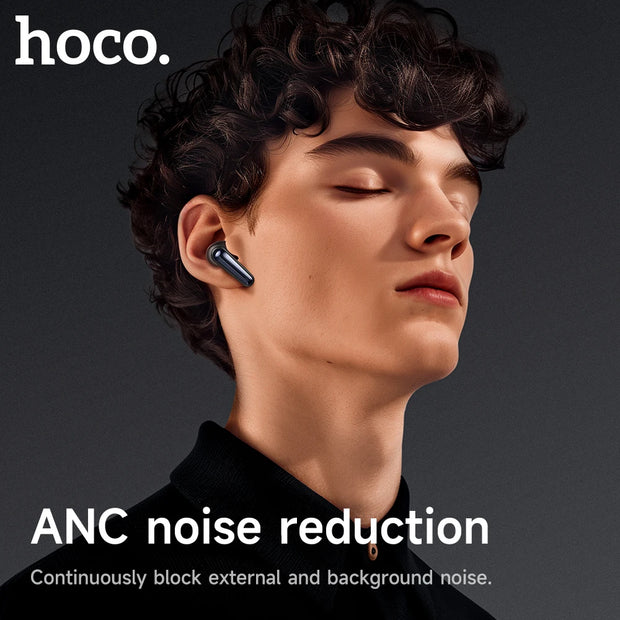 HOCO EQ23 Plus TWS Earphone Bluetooth 5.4 Noise Canceling  Headset Mic ENC HD Call Earbuds For iPhone 16 Pro Max Xiaomi Huawei