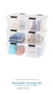 5 Quart Stackable Clear Plastic Storage Bins with Lids Containers Set of 20 Durable Stackable Totes Closet Organization Holiday