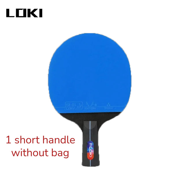 LOKI K5000 Table Tennis Racket Set 1pc/2pcs Home Entertainment Ping Pong Rackets with Blue Color Ping Pong Rubber