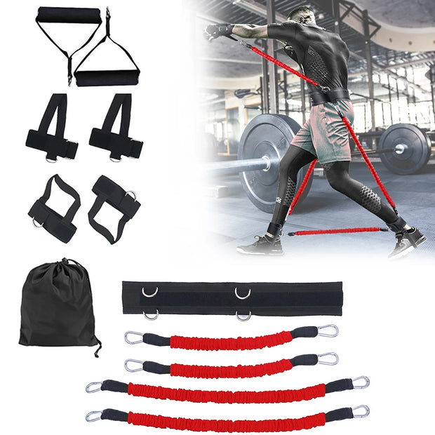 Sports Fitness Resistance Bands Stretching Strap Set for Leg Arm Exercises Boxing Muay Thai Gym Bouncing Training Gym Equipment