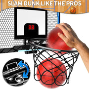 Kids Mini Basketball Hoop with Electronic Scoreboard,Basketball Toys Suit for Bedroom/Office/Outdoor,Halloween/Christmas gifts