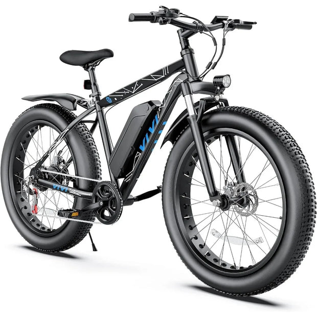 Electric Bike 26" x 4.0 Fat Tire Electric Bike with Peak 1000W , 25MPH , 48V 13AH Removable Lithium-ion Battery Up to 60 Miles