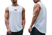 Men’s Quick Dry Gym Clothes Indoor Exercise and Fitness Printed Vest 6 Colors To Choose