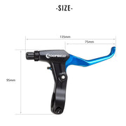 1Pair MTB Mountain Bike Cycling Brake Levers V/Disc Brake Lever Ultralight Aluminum Alloy Bicycle BMX Brake Handle