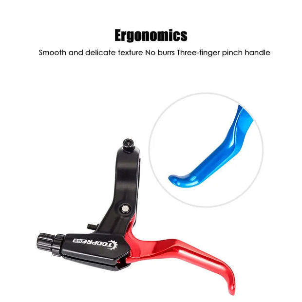 1Pair MTB Mountain Bike Cycling Brake Levers V/Disc Brake Lever Ultralight Aluminum Alloy Bicycle BMX Brake Handle