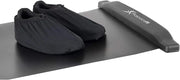 Slide Board Mat for Exercise 6’ with End Stops, Booties & Carrying Bag for Low-Impact Indoor Home Workouts and Sports Training