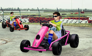 Kart for Kids, 24V 9Ah Battery Two 300W Motors, 8MPH Fast Drifting Circling Car, Electric Ride Toy Slow Start Functio