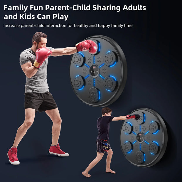 New Smart Music Boxing Machine Adult/Children Sports Fitness Boxing Trainer Home Exercise Response Training Boxing Wall Target