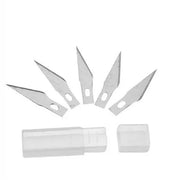 Malathorne Table Tennis Rubber Cutter Knife Aluminium Alloy Handle & 5 Blades for Cutting Rubber Sheet, Racket DIY Tools