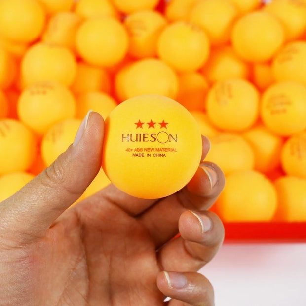 Huieson 30 50 100 English New Material Table Tennis Balls 3 Star 40+ ABS Plastic Ping Pong Balls Table Tennis Training Balls