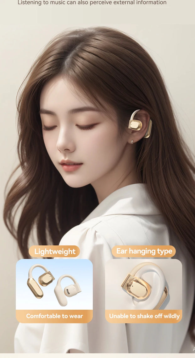 Open Translation Bluetooth Earphones 5.3 Hanging Ear Comfortable Intelligent Touch Noise Reduction Anti Sweat Bluetooth Earphone