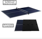 Indoor Official Size Table Tennis Conversion Top Ping Pong Tabletop with Retractable Net and Premium EVA Foam Padding E