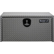 1705105 Silver Diamond Tread Aluminum Underbody Truck Box with T-Handle Latch, 18 x 18 x 36 Inch, Durable Contractor Toolbox For