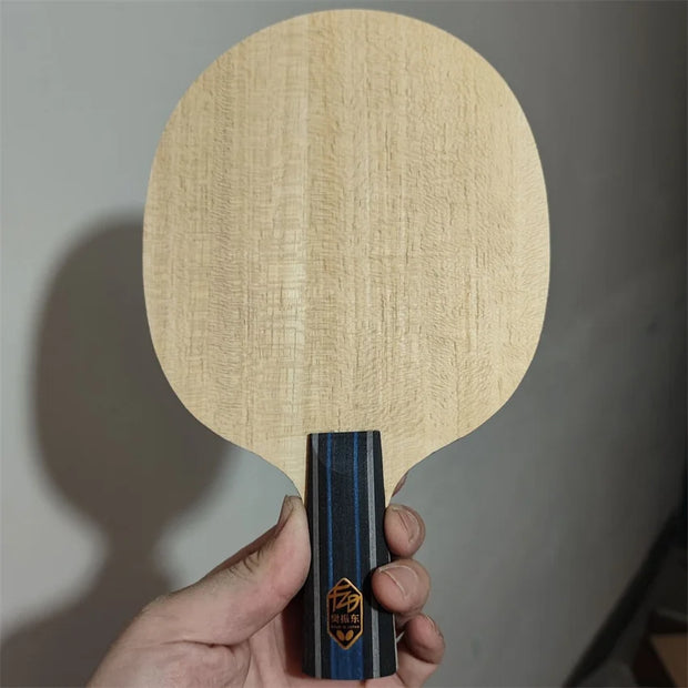 High Quality 5 Wood+2 Alc Table Tennis Racket Handmade 7-layer VIS Fan Alc Engraved Structure Base Plate