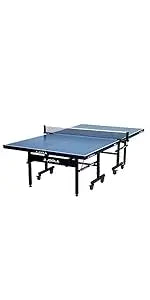 Inside - Professional MDF Indoor Table Tennis Table with Quick Clamp Ping Pong Net and Post Set - 10 Minute Easy Assembly