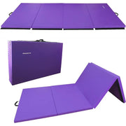 All Purpose 4'x8'x2" Extra Thick High Density Anti Tear Gymnastics Gym Folding Exercise Aerobics Mats, Multiple Colors Available