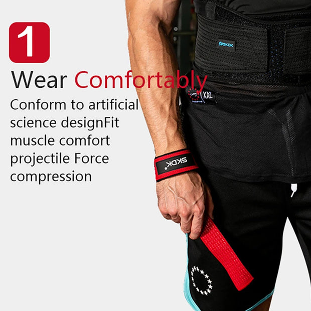 Weightlifting Wrist Straps Strength Training Adjustable Non-slip Gym Fitness Lifting Strap Wrist Support Sports Grip Band