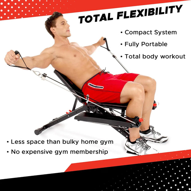 Compact Design, Home Gym, Exercises, Workout Equipment, Fitness Equipment