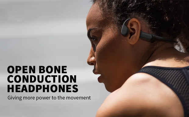 Bone Conduction Headphones IPX8 Waterproof Wireless Bluetooth Earphone Real Bone Conduction Sport Headphone HIFI Ear-hook Earbud