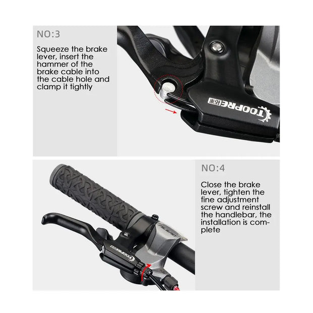 1Pair MTB Mountain Bike Cycling Brake Levers V/Disc Brake Lever Ultralight Aluminum Alloy Bicycle BMX Brake Handle