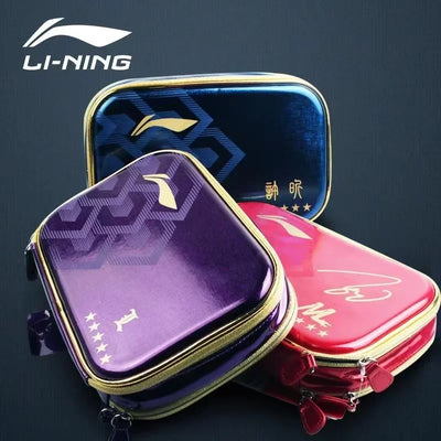 Original  Table Tennis Racket Bag Ping Pong Bat Case (Big Capacity bilayer)Hard Shell Table Tennis Racket Cover Bag