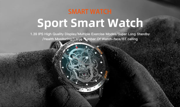 Smart Watch Bluetooth Call For Men Sports Outdoor Waterproof Watches Custom Dials Real Heart Rate Monitoring Man Smartwatch