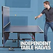 Inside - Professional MDF Indoor Table Tennis Table with Quick Clamp Ping Pong Net and Post Set - 10 Minute Easy Assembly