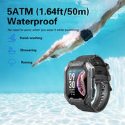 Military Sports Men Smart Watch Fitness Tracker 5ATM Waterproof Intelligent Watches Wrist Smartwatch for Xiaomi Huawei iOS 2024