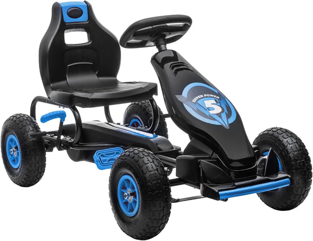 Kart Ride-on Toy with Ergonomic Comfort, Pedal Car with Tough, Wear-Resistant Tread,  Kids Car