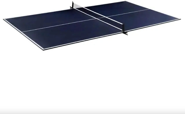 Indoor Official Size Table Tennis Conversion Top Ping Pong Tabletop with Retractable Net and Premium EVA Foam Padding E