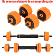 Home 2 in 1 Dumbbell,Adjustable Weights 10kg,20kg,40kg With Silent Rubber Cover, Non-Slip Nuts ,Men And Women‘s Barbell,Gym Home