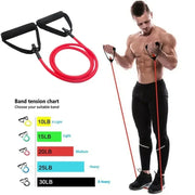 Resistance Bands with Handles Gym Weights Yoga Pull Rope Elastic Fitness Exercise Straps Band for Home Workout Strength Training