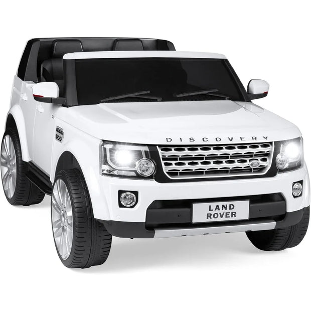 12V 3.7 MPH 2-Seater Licensed Land Rover Ride On Car Toy w/Parent Remote Control, MP3 Player - White