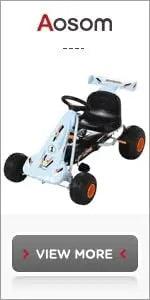 Kids Pedal Go Kart, Outdoor Ride on Toy with Adjustable Seat, Swing Axle, Handbrake, 4 Non-Slip EVA Wheels for Boys and Girls Ag