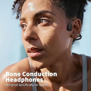 Bone Conduction Headphones IPX8 Waterproof Wireless Bluetooth Earphone Real Bone Conduction Sport Headphone HIFI Ear-hook Earbud