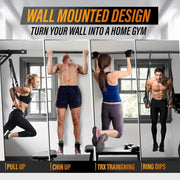 Heavy duty wall mounted pull up bar-Multi-grip ceiling strength/joist mount/chin-up bar for home gym portable