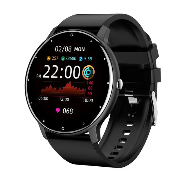 Men Smart Watch Full Touch Screen Digital Fitness Tracker IP68 Waterproof Sports Smartwatch for Women Xiaomi Huawei Phones 2023