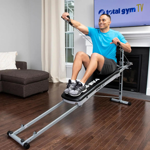 Total Gym APEX Versatile Indoor Home Gym Workout Total Body Strength Training Fitness Equipment